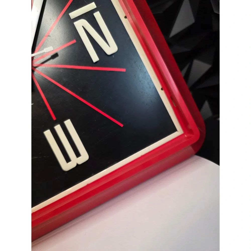 Vintage Enjoy Coca-Cola Electric Wall Clock 20x12 Red Sign Advertising Retro